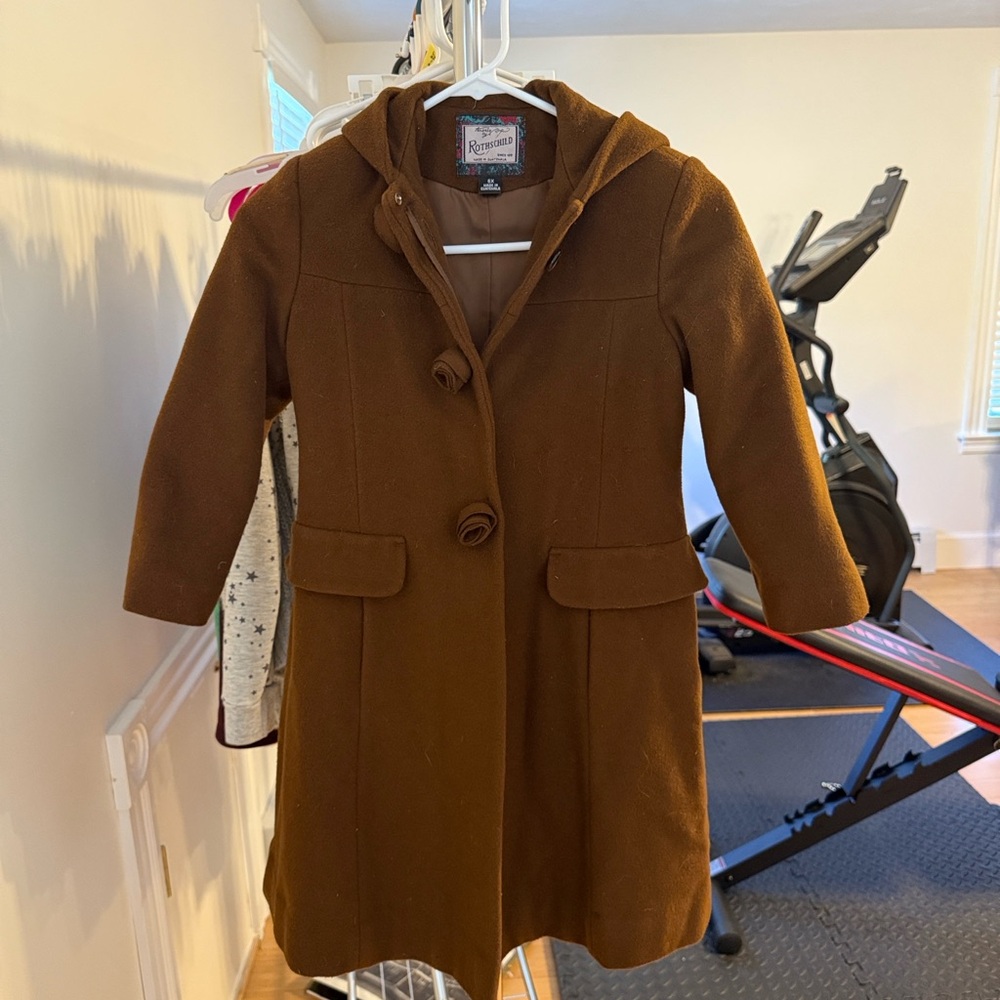 Rothschild Classic Brown Kids Pea Coat